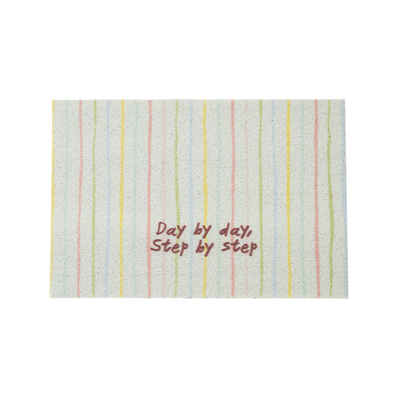 Durable entrance doormat with striped texture and "Welcome" lettering Kalsten