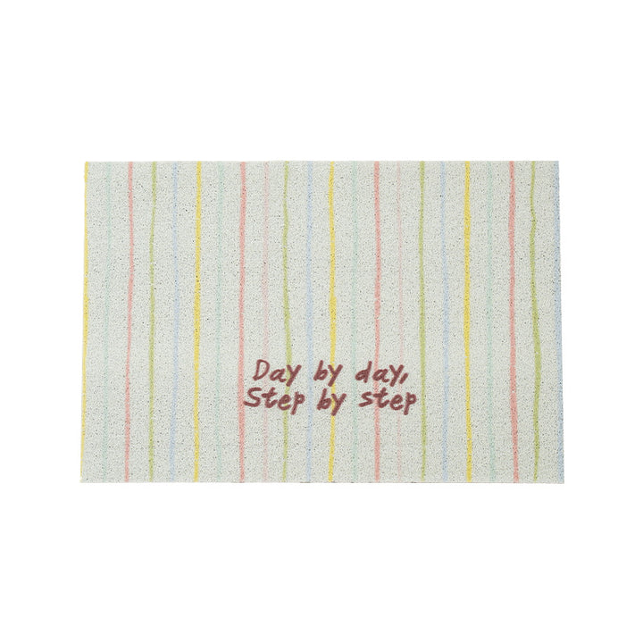Durable entrance doormat with striped texture and "Welcome" lettering Kalsten