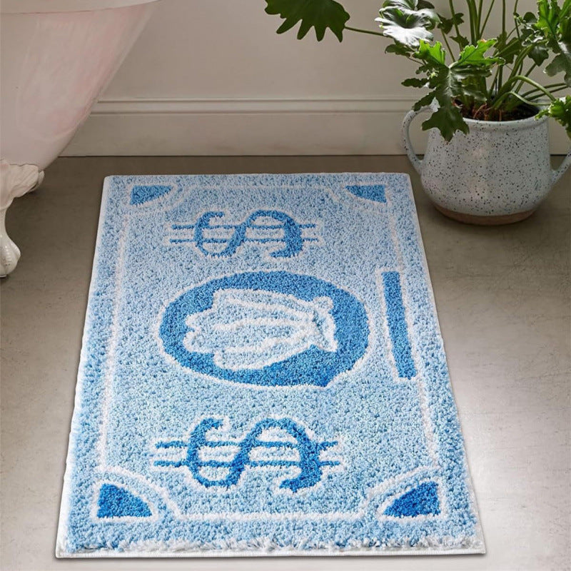 Money-Themed Plush Floor Mat