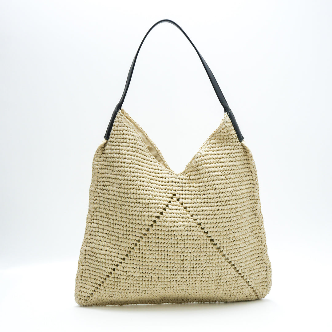 Hand-crocheted shoulder bag with modern design Kalsten