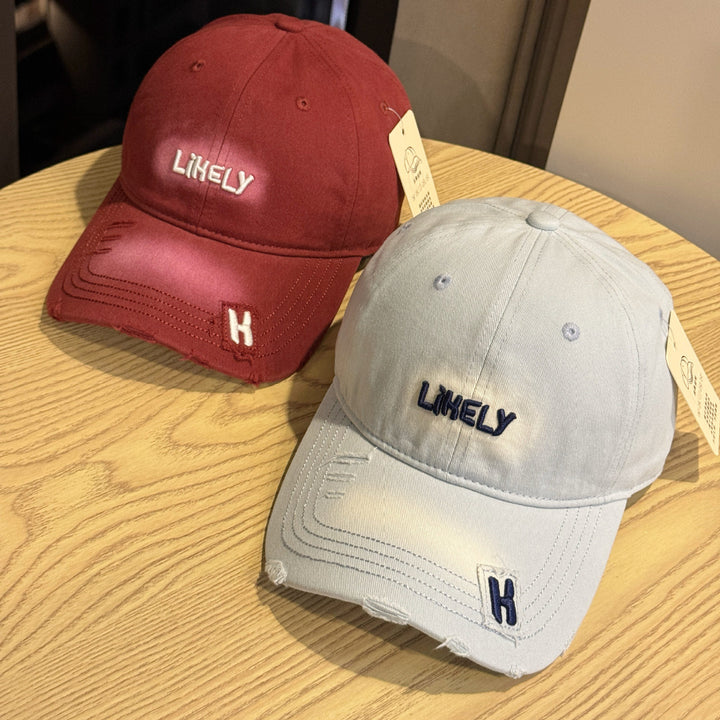 Women's Distressed Embroidered Baseball Cap Kalsten