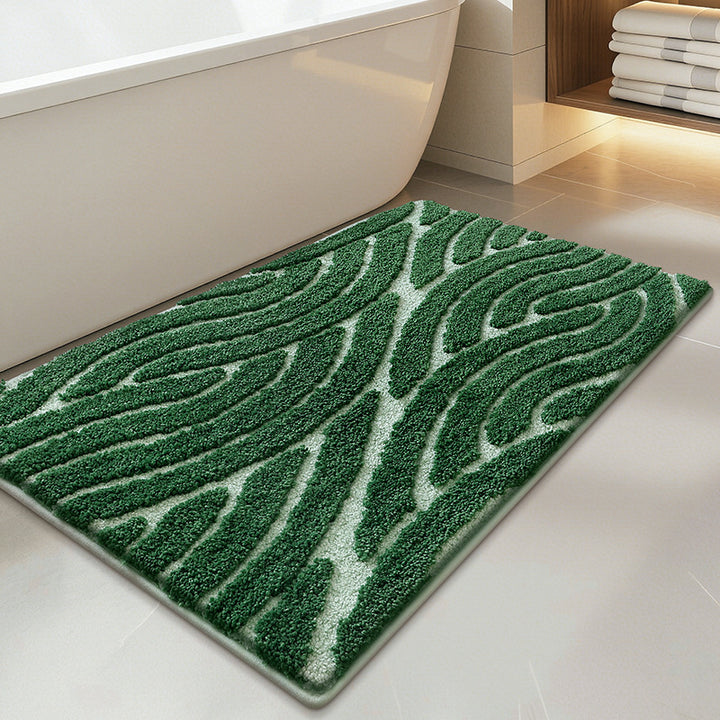 Plush Textured Bathroom Bath Mat Kalsten