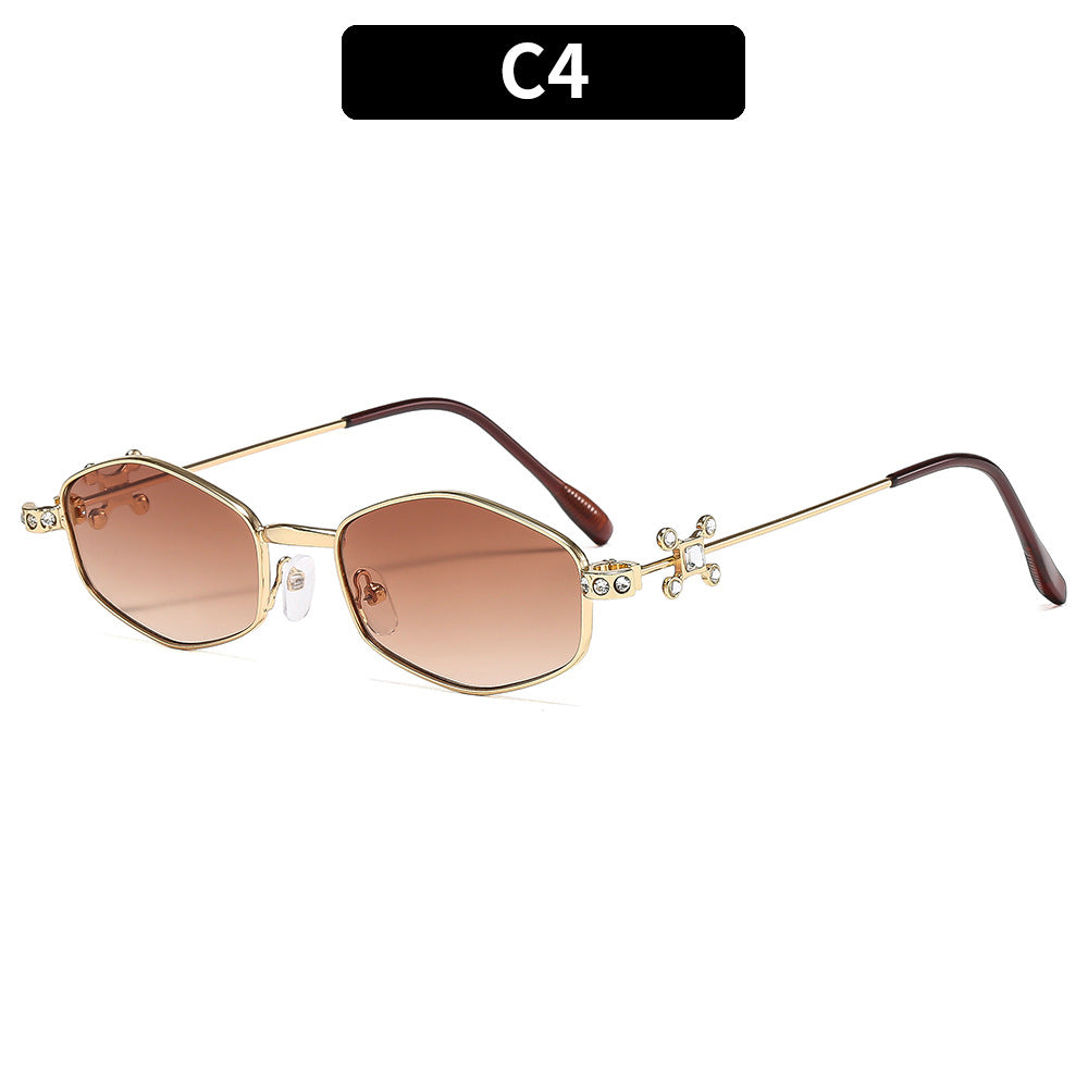 Decorative Metal Frame Glasses