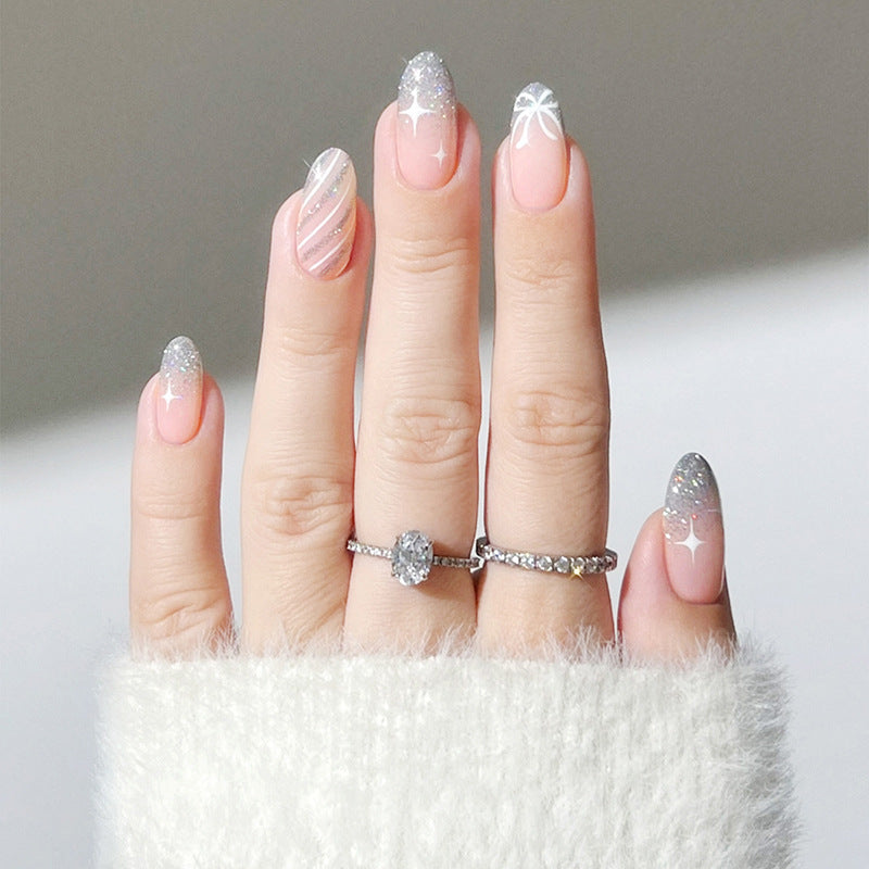 Glamorous Stiletto Press-On Nail Art Design Kalsten