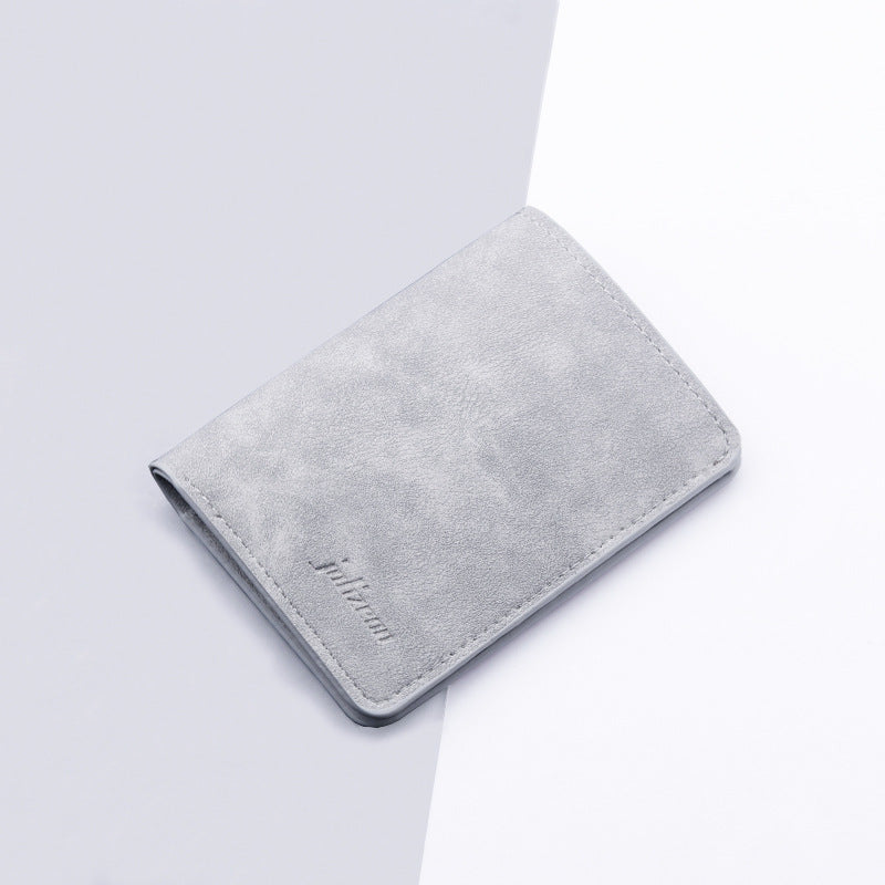 Sleek Minimalist Leather Card Holder