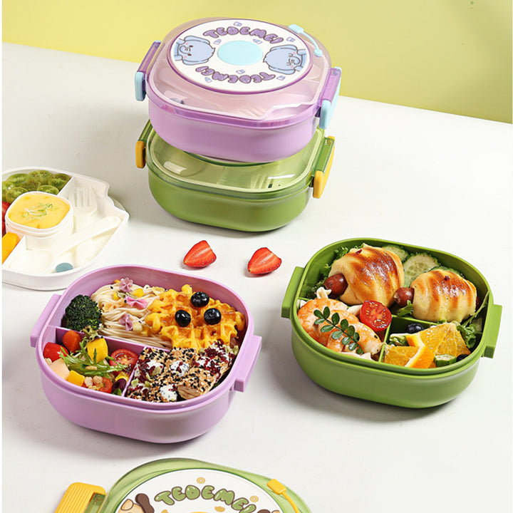 Fun-Themed Multi-Compartment Snack Container