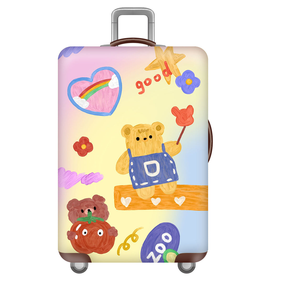 Women's Hard Shell Suitcase with Cheerful Kalsten Design