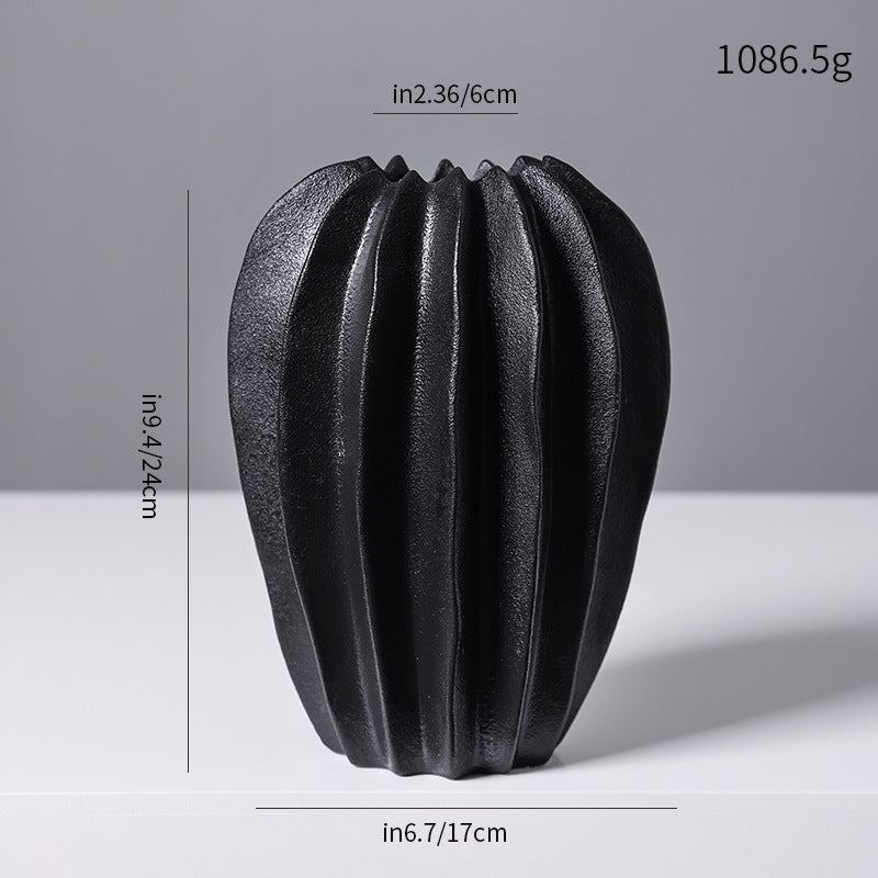 Textured Modern Decorative Ceramic Vase Kalsten