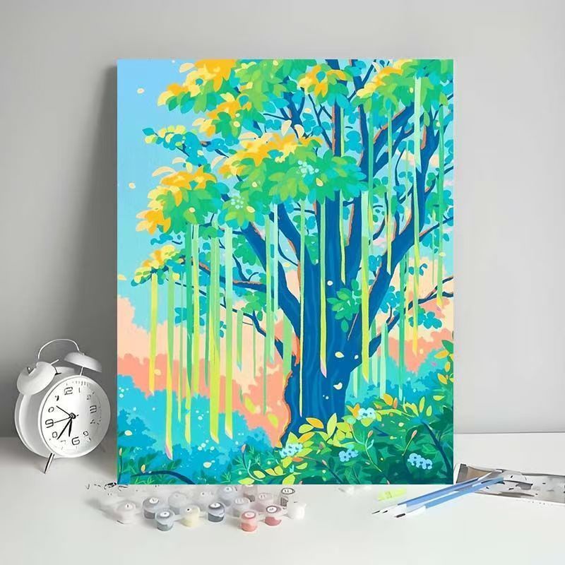 Outdoor Scenic Tree Art Canvas Kit Kalsten