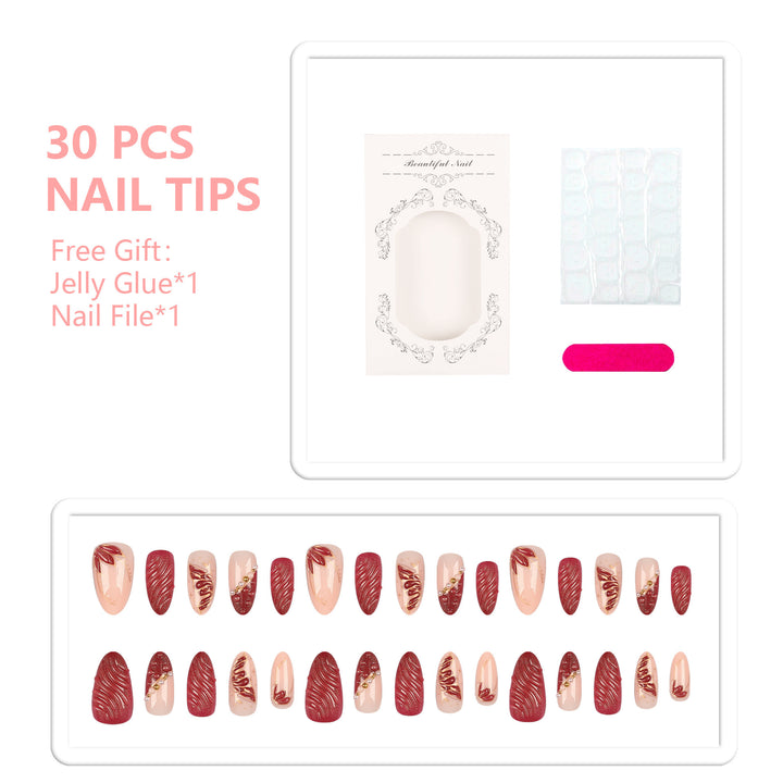 Decorative Press-On Nail Art Set  1790956157
