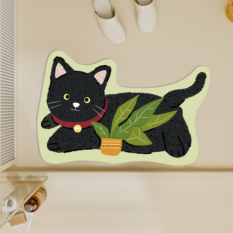 Playful Pet-Themed Area Mat