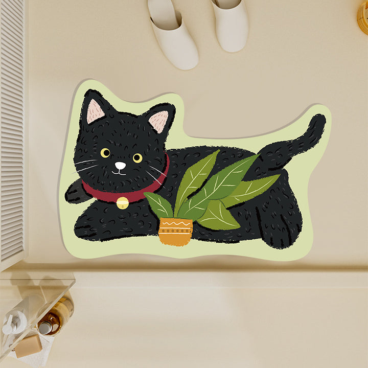Playful Pet-Themed Area Mat