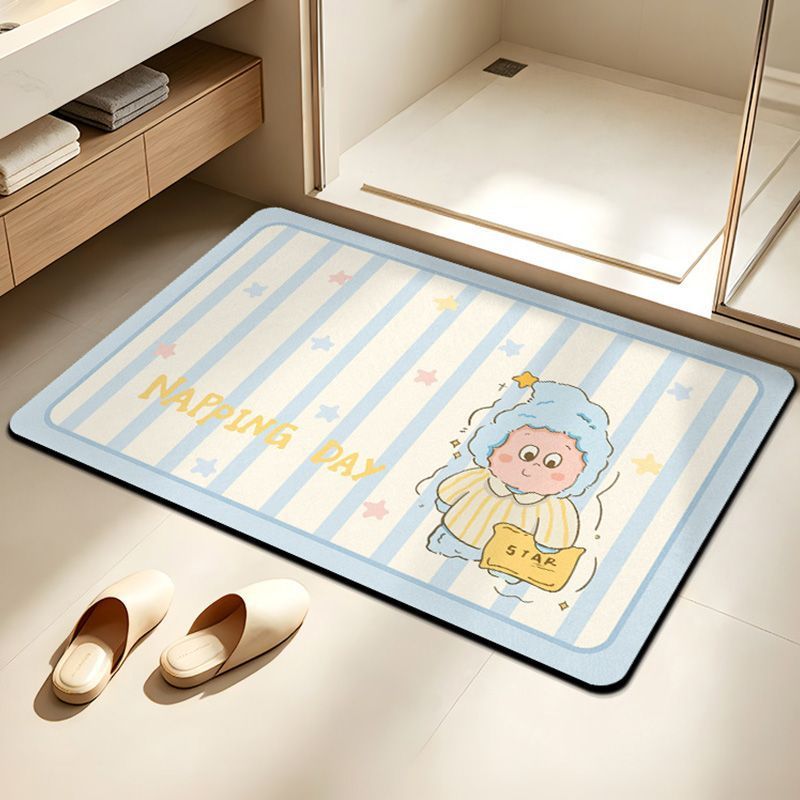 Cute Elephant-Themed Bath Mat