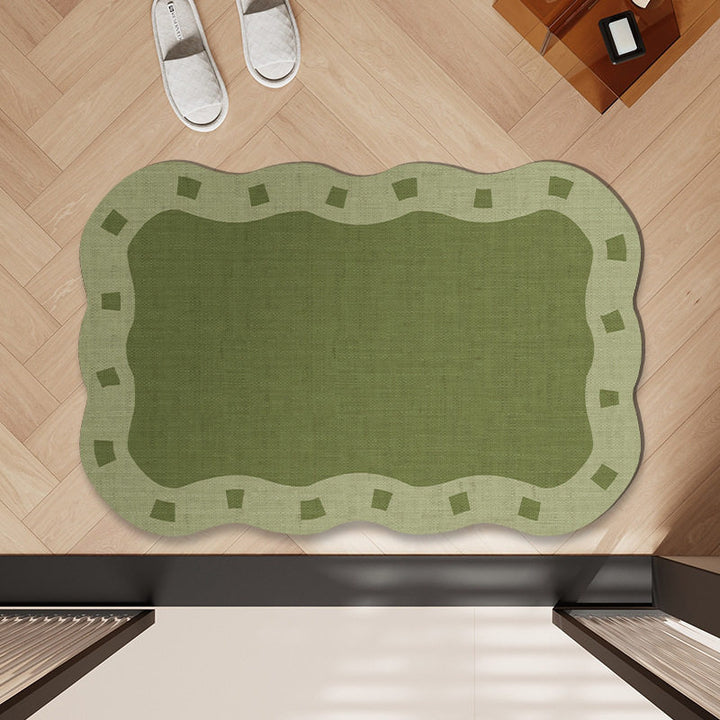 Floral Pattern Bath Mat