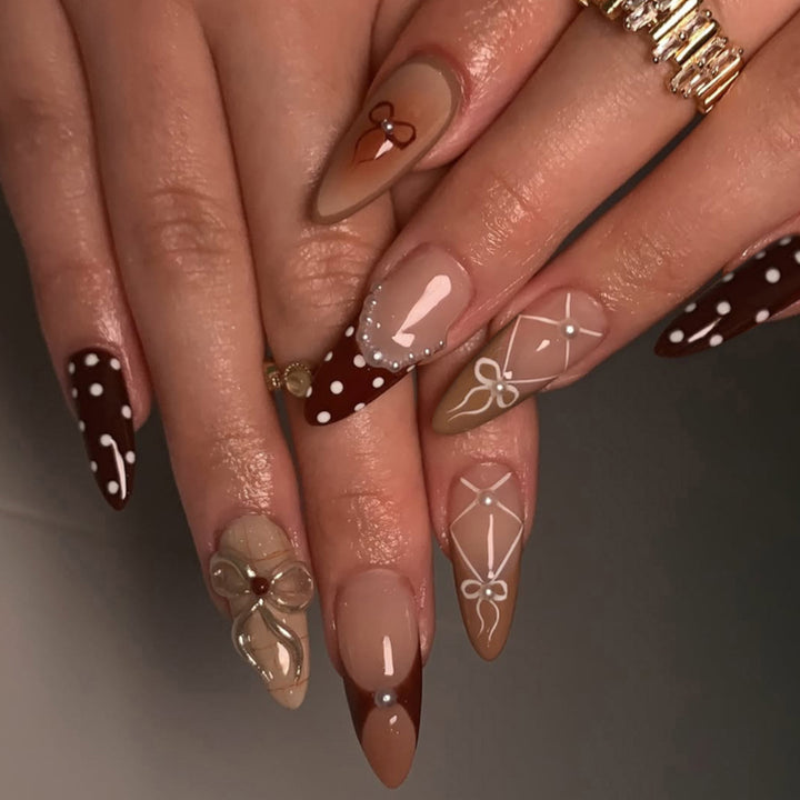 Artful stiletto nails in elegant design Kalsten