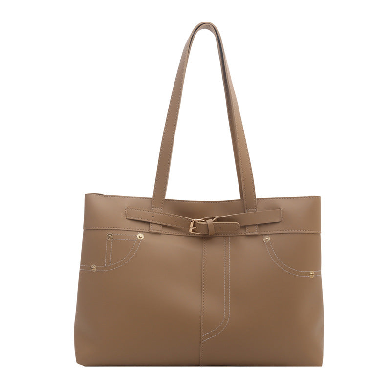 Chic Faux Leather Tote Bag