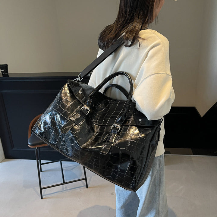 Crocodile Texture Luxury Travel Duffle Bag Kalsten