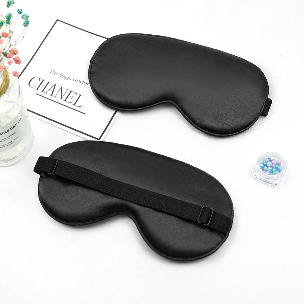 Unisex nan luxurious silk sleep mask with contoured eye cavity and adjustable elastic band Kalsten