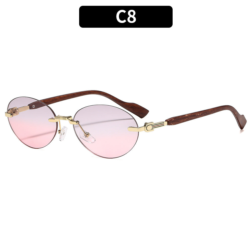 Elegant Oversized Oval Sunglasses