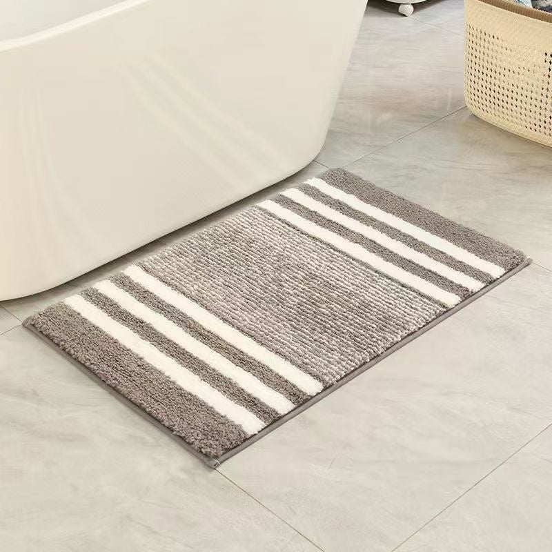 Textured Striped Bath Mat Kalsten
