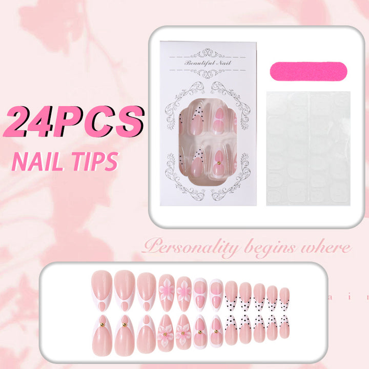 Artistic Floral Design Nail Tip Set Kalsten