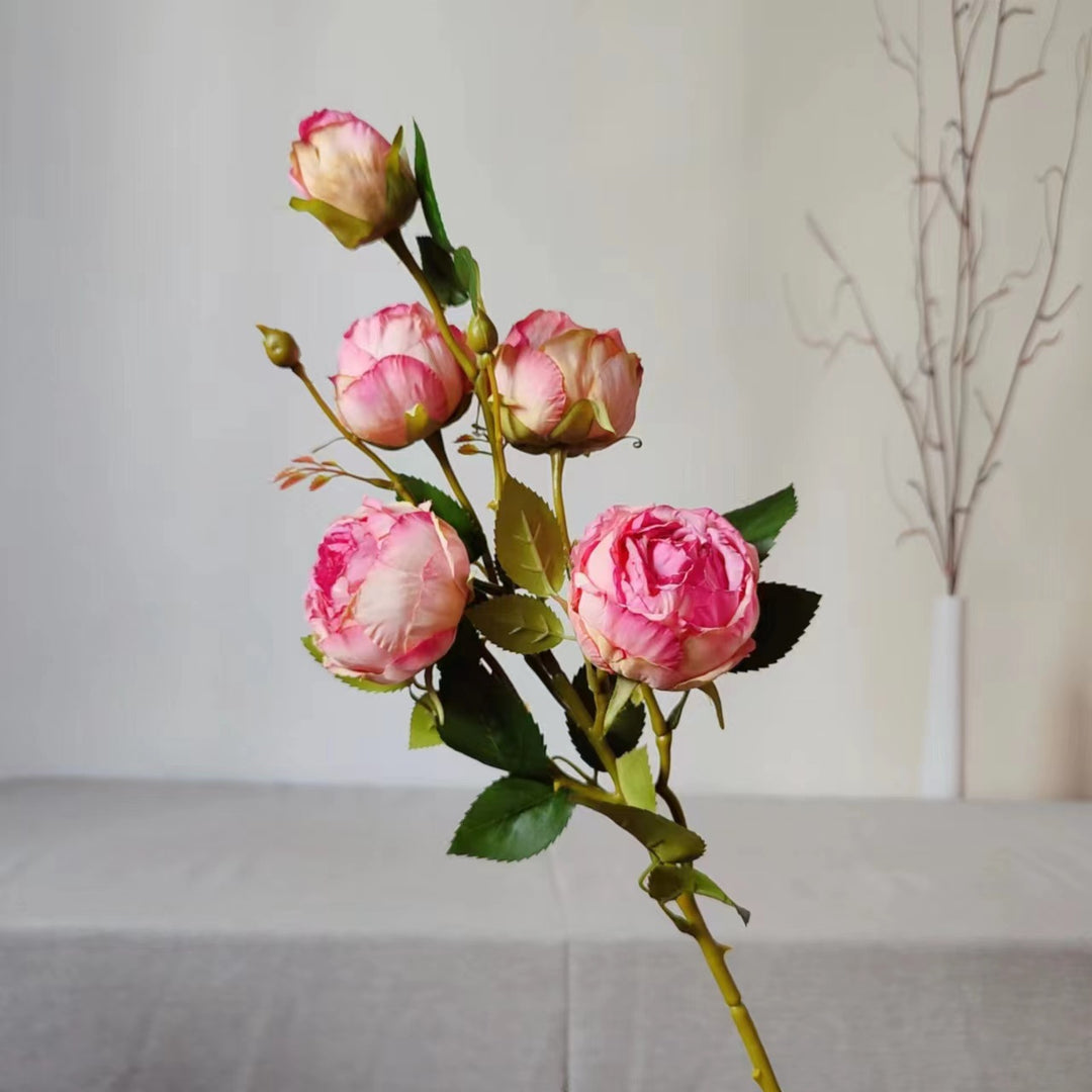 Lifelike Rose Floral Stem