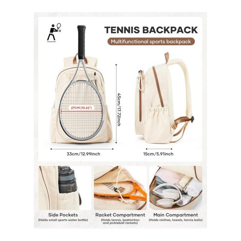 Multi-Compartment Tennis Gear Backpack Kalsten