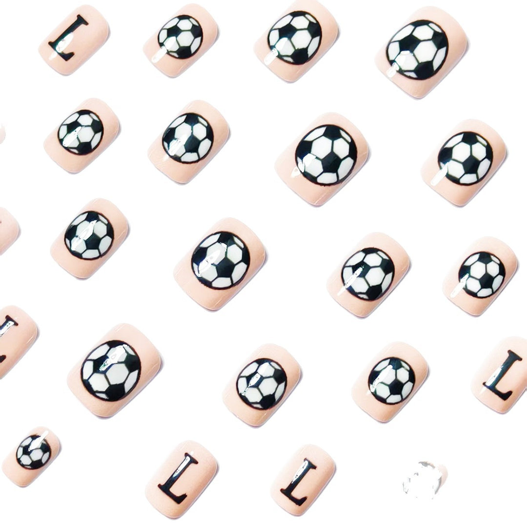 Creative Nail Art with Football Motif Kalsten