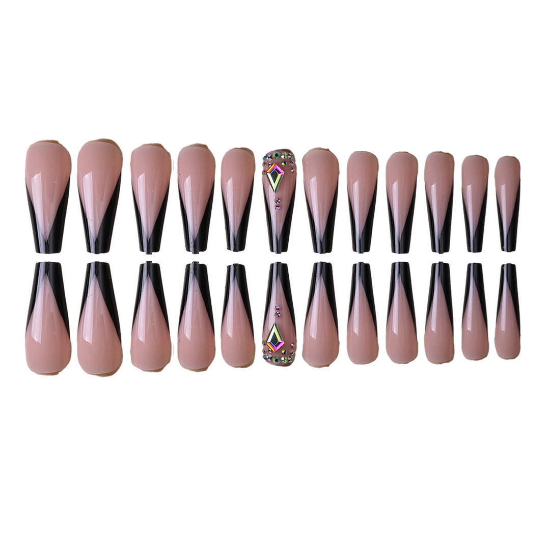 Artificial nail set with elegant tip accents Kalsten