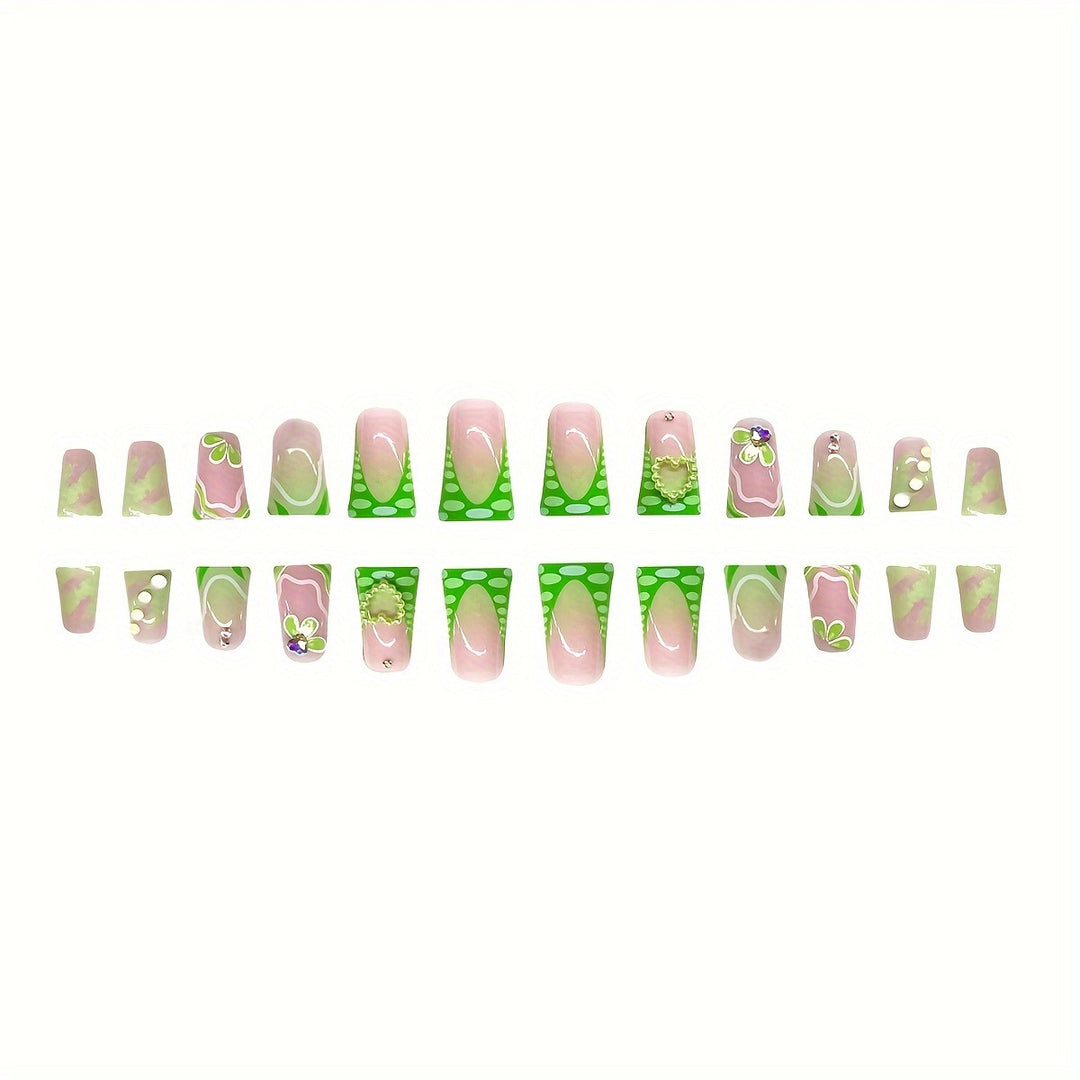 3D Floral Decorative Press-On Nails Kalsten