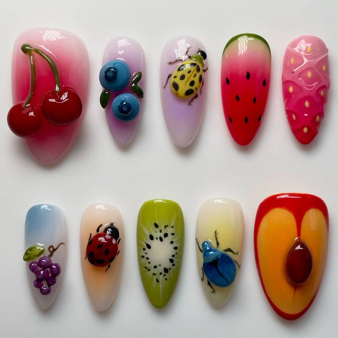 Decorative Floral Nail Art Tips Kalsten