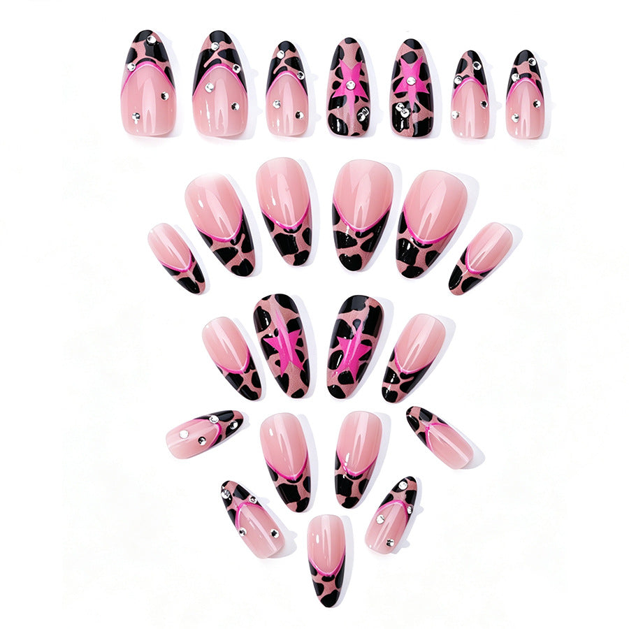 Stylish Leopard Print Press-On Nails Kalsten