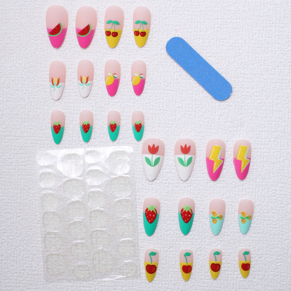 Artistic Fruit-Themed Press-On Nails Kalsten