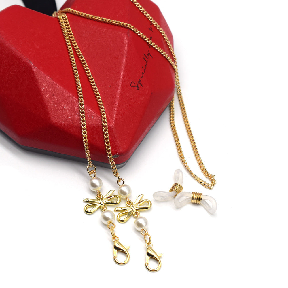 Elegant Pearl-Accented Eyewear Chain Kalsten 1786692339