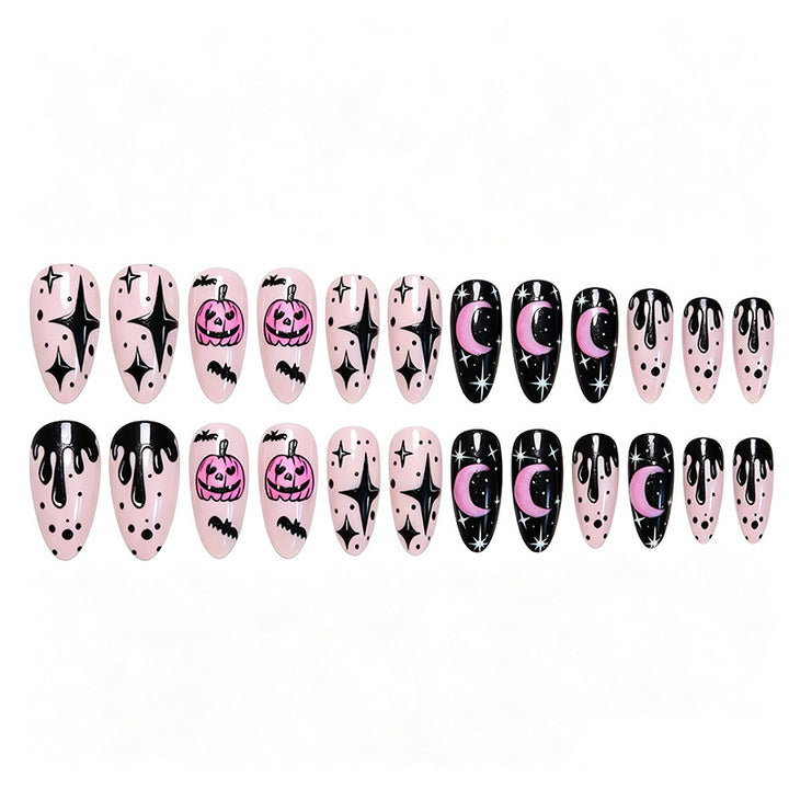 Creative Nail Art Set with Halloween Motif and Charming Designs Kalsten