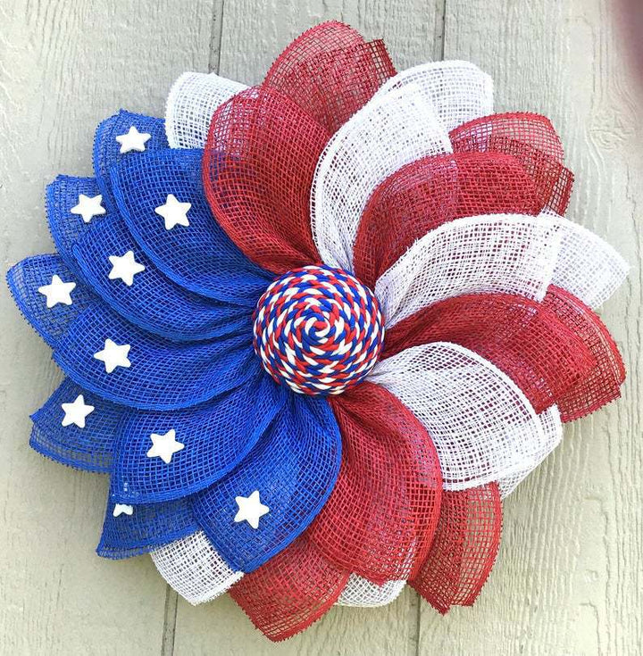 Patriotic Decorative Floral Wall Art Kalsten