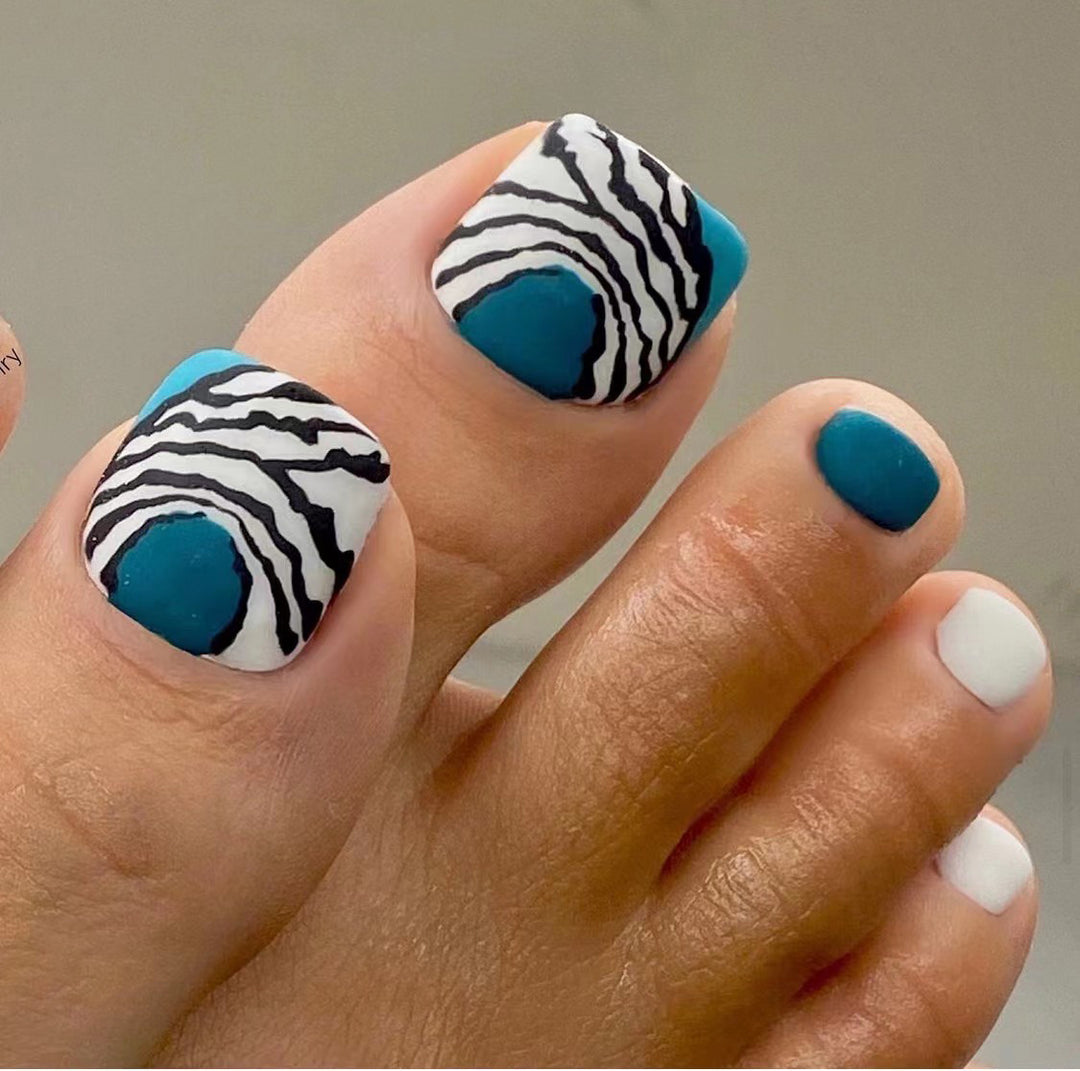 Artistic Toenail Design with Divine Butterfly Design Kalsten