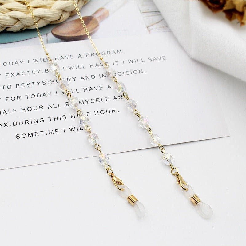 Elegant Crystal-Embellished Eyewear Chain Kalsten 1788159829