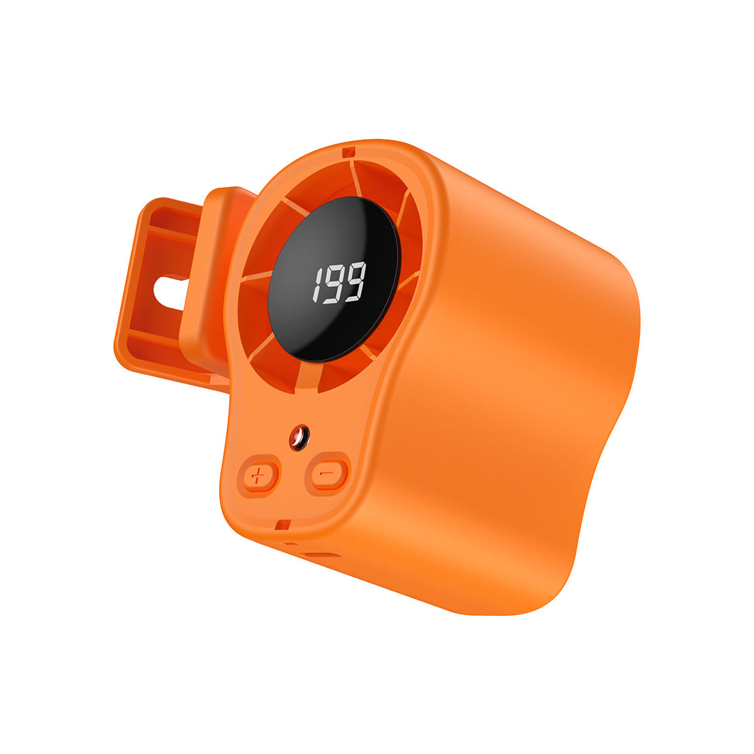 Unisex nan portable clip-on waist cooling fan with LED display Kalsten