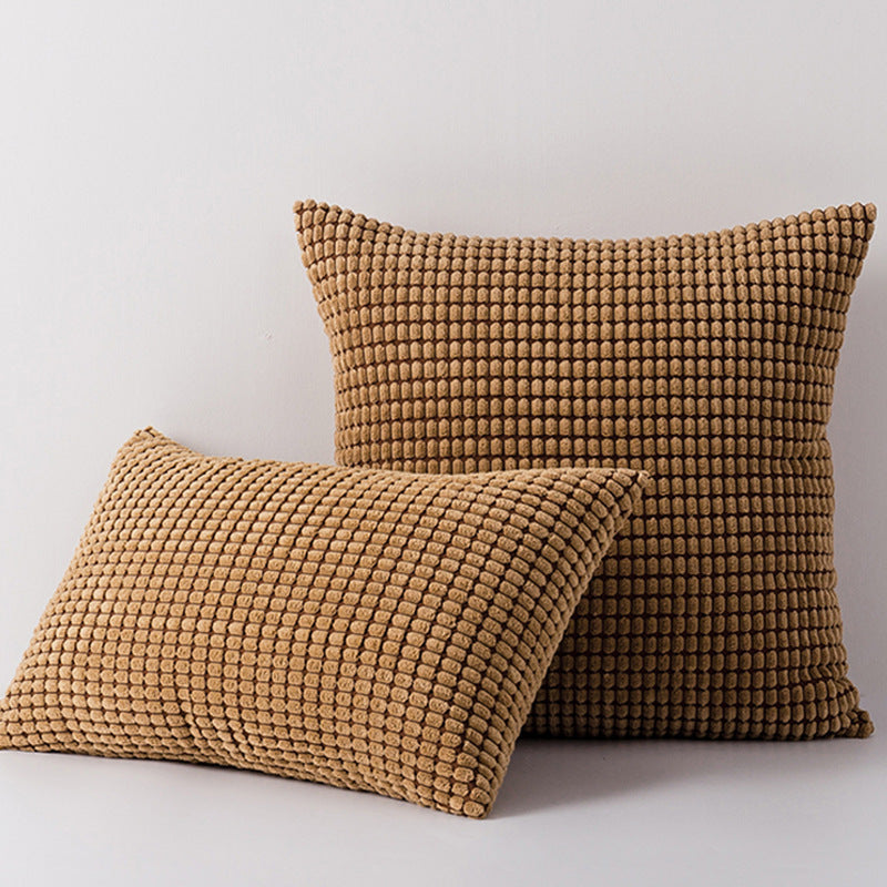 Textured Plush Decorative Pillow Set