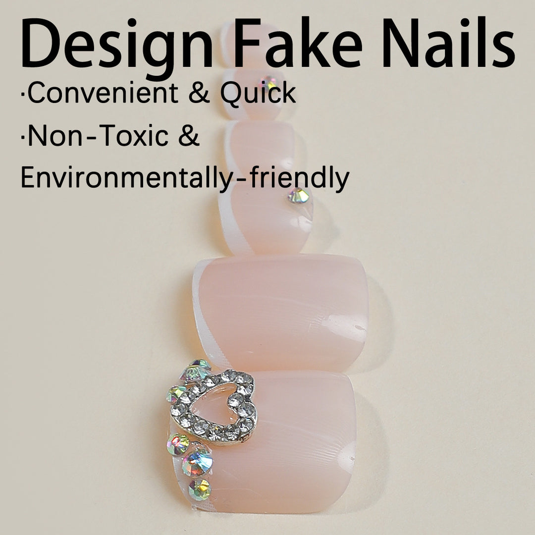 Nail art set with elegant glitter accents Kalsten