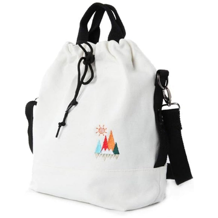 Leisure backpack with decorative embroidery and adjustable carrying system Kalsten
