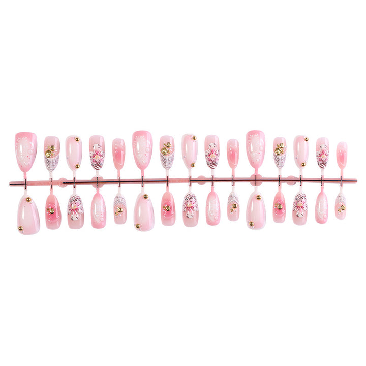 Creative Floral Press-On Nail Set kalsten