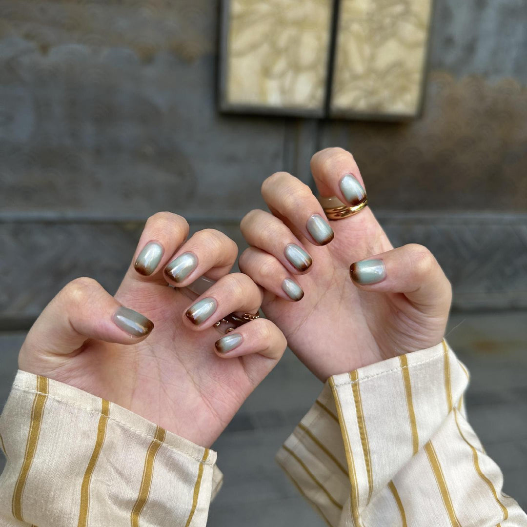 Glamorous Artificial Nails in Elegant French-Style Kalsten