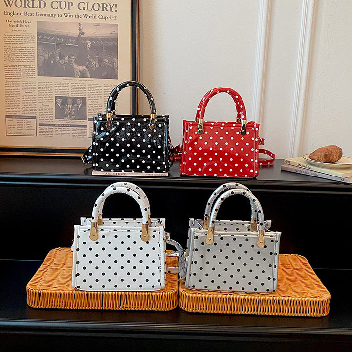WoChic Polka Dot Handheld Satchel Bag Kalsten