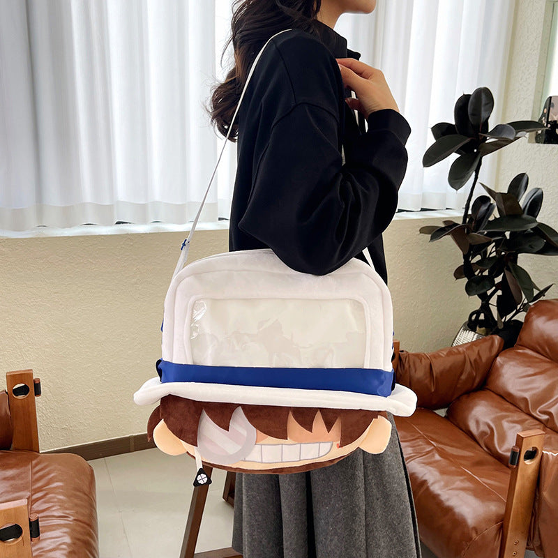 Plush backpack with clear window Kalsten