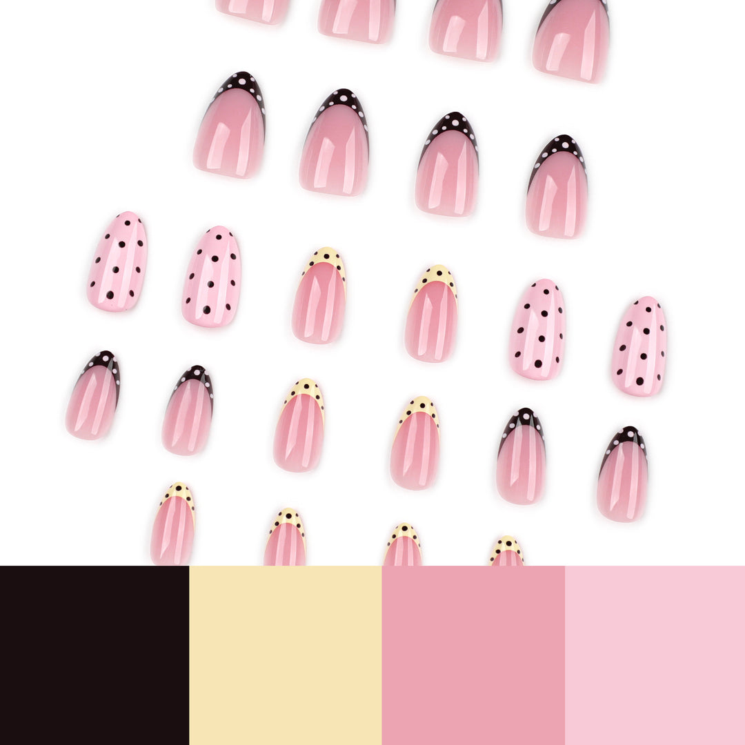 Artificial nail art in elegant design with creative accents Kalsten