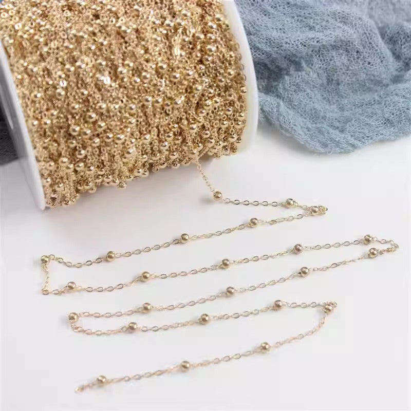 Delicate Beaded Chain Necklace Kalsten