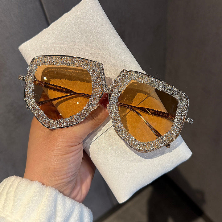 Ladies luxurious sunglasses with glamorous rhinestone frame Kalsten