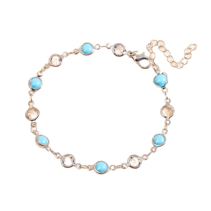 Elegant Beaded Charm Anklet Kalsten
